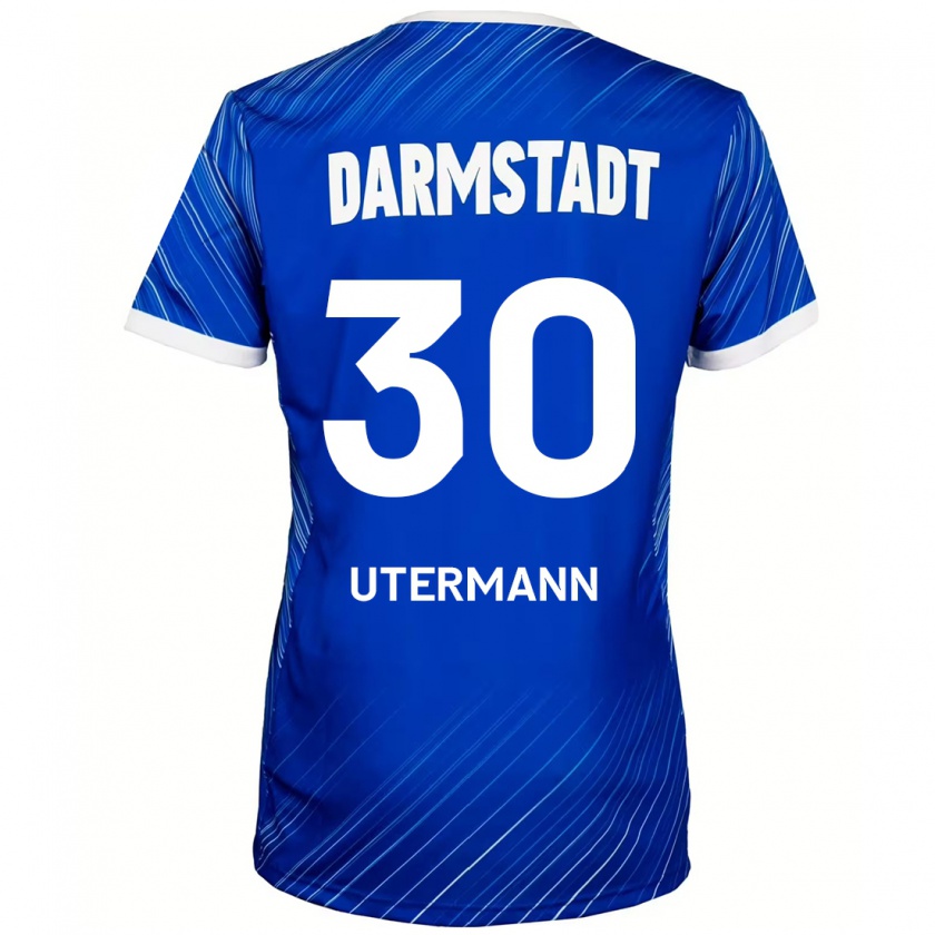 Kandiny Kinder Anton Utermann #30 Blau Weiß Heimtrikot Trikot 2024/25 T-Shirt