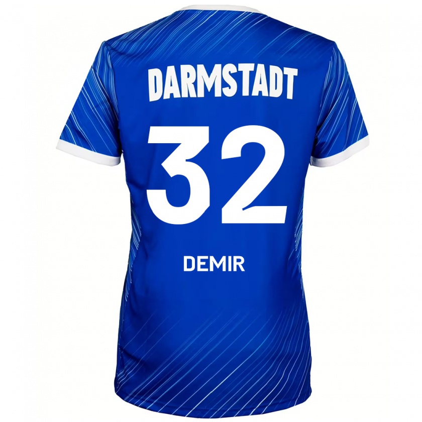 Kandiny Kinder Lean Demir #32 Blau Weiß Heimtrikot Trikot 2024/25 T-Shirt