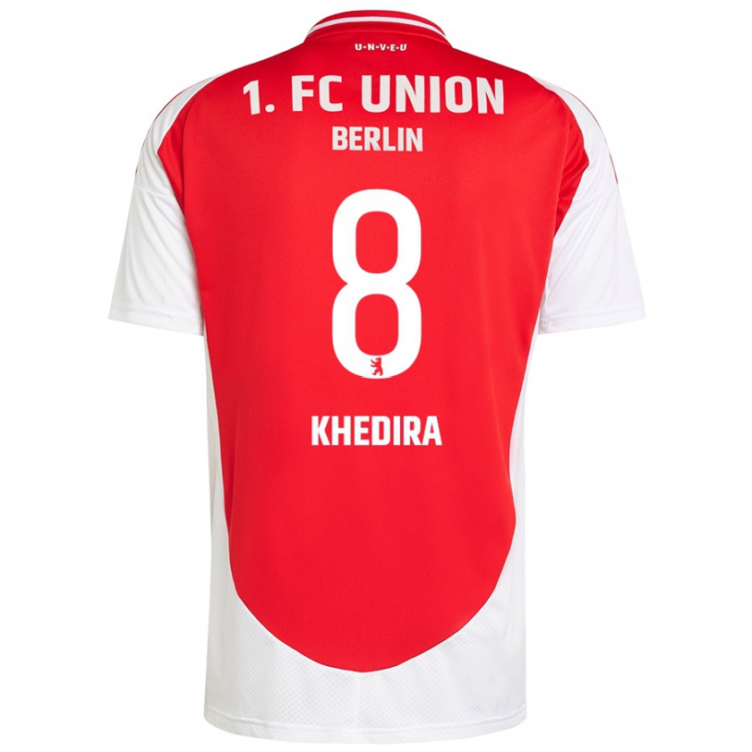 Kandiny Kinder Rani Khedira #8 Rot Weiß Heimtrikot Trikot 2024/25 T-Shirt