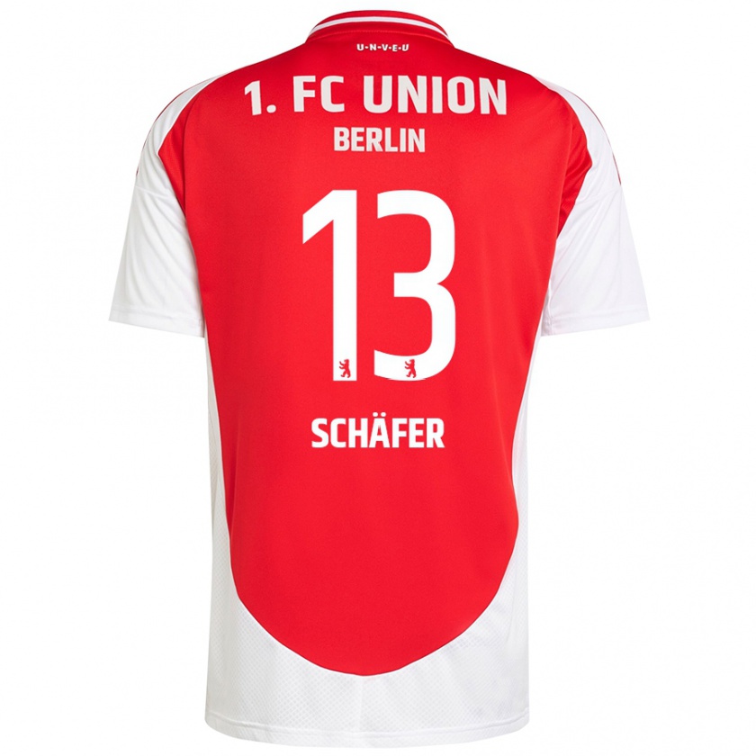 Kandiny Kinder András Schäfer #13 Rot Weiß Heimtrikot Trikot 2024/25 T-Shirt