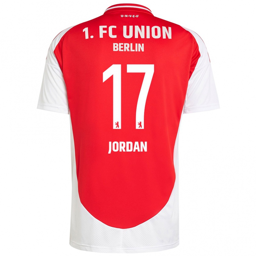 Kandiny Kinder Jordan #17 Rot Weiß Heimtrikot Trikot 2024/25 T-Shirt