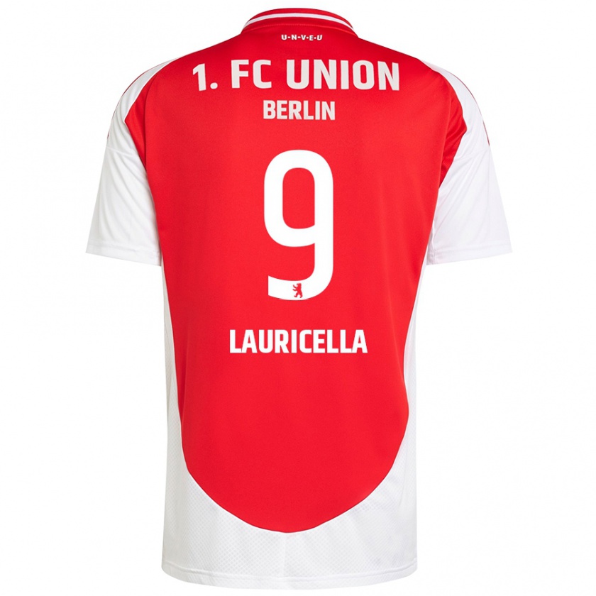 Kandiny Kinder Guiseppe Lauricella #9 Rot Weiß Heimtrikot Trikot 2024/25 T-Shirt