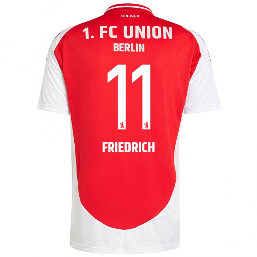 Kandiny Kinder Julien Friedrich #11 Rot Weiß Heimtrikot Trikot 2024/25 T-Shirt