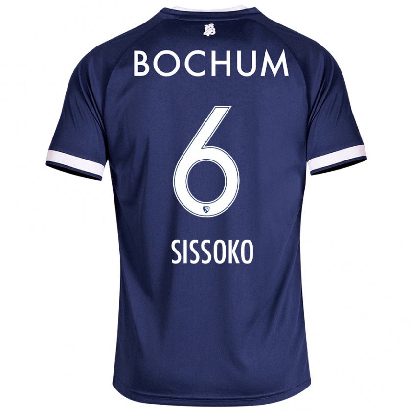 Kandiny Kinder Ibrahima Sissoko #6 Dunkelblau Heimtrikot Trikot 2024/25 T-Shirt