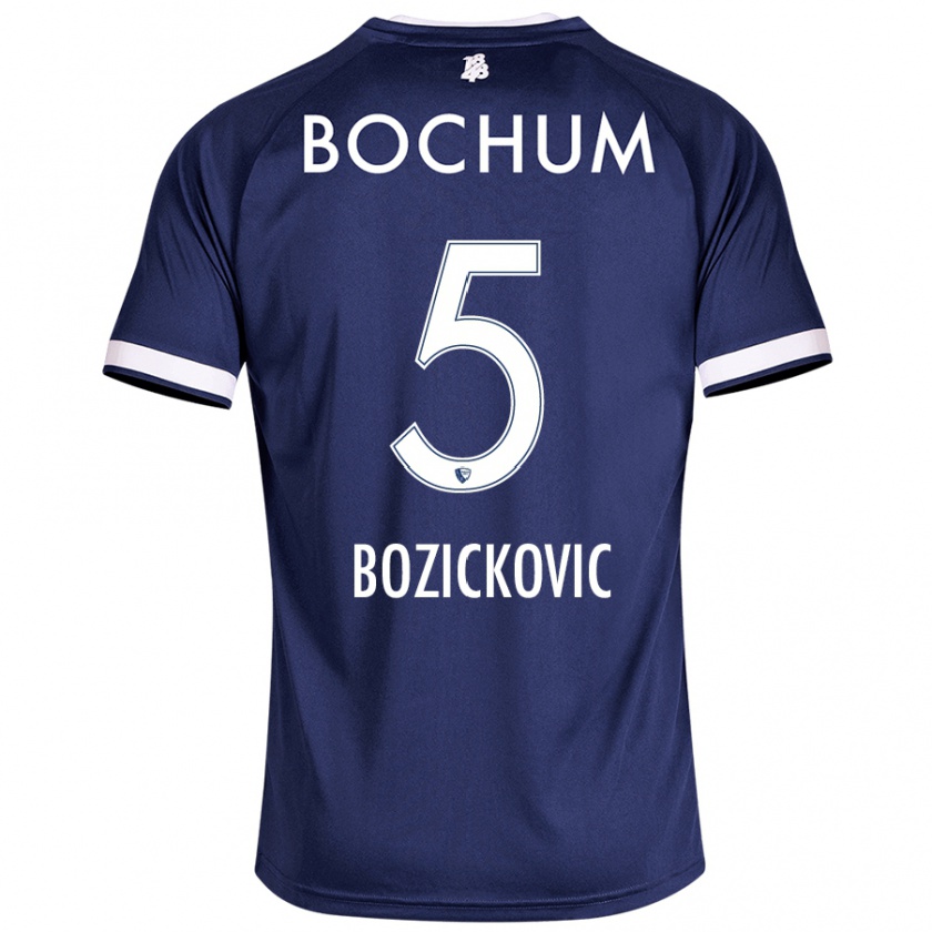 Kandiny Kinder Niko Bozickovic #5 Dunkelblau Heimtrikot Trikot 2024/25 T-Shirt