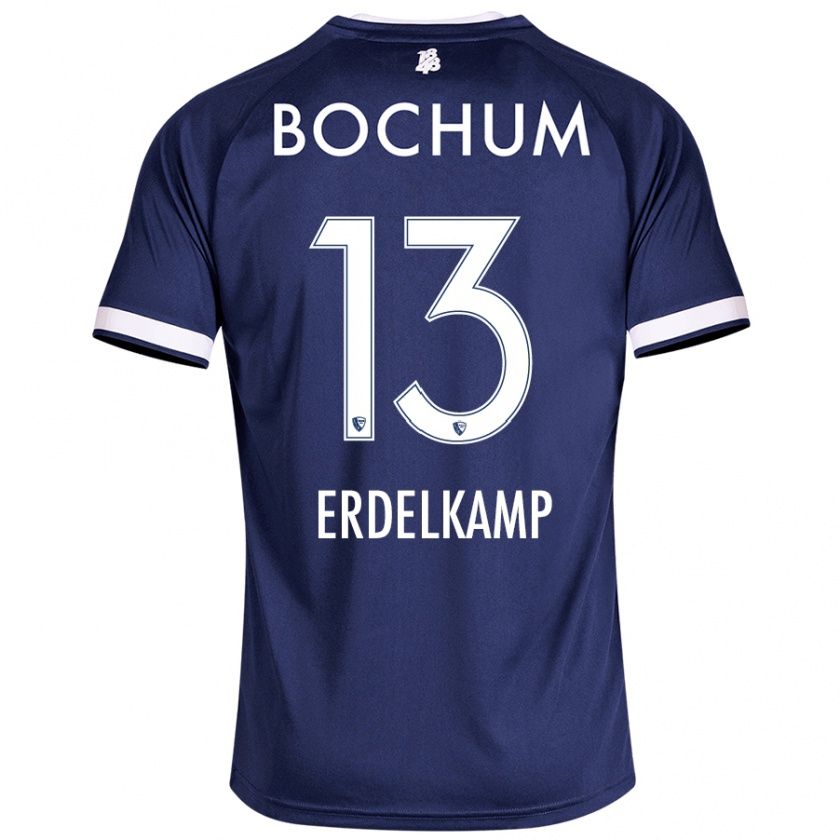 Kandiny Kinder Luca Erdelkamp #13 Dunkelblau Heimtrikot Trikot 2024/25 T-Shirt