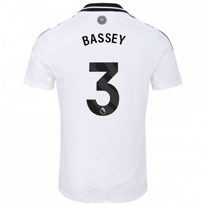 Kandiny Kinder Calvin Bassey #3 Weiß Heimtrikot Trikot 2024/25 T-Shirt