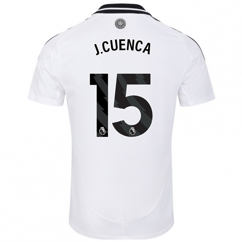 Kandiny Kinder Jorge Cuenca #15 Weiß Heimtrikot Trikot 2024/25 T-Shirt