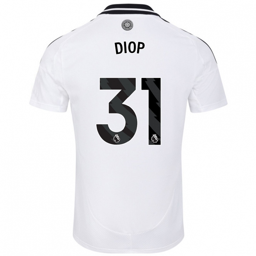 Kandiny Kinder Issa Diop #31 Weiß Heimtrikot Trikot 2024/25 T-Shirt