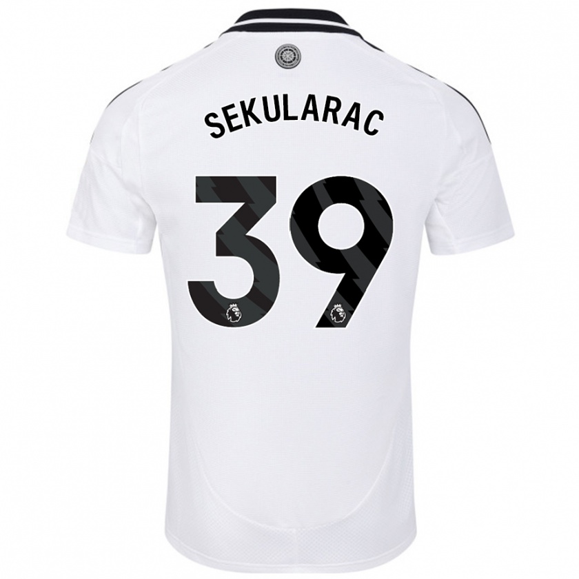 Kandiny Kinder Kristian Sekularac #39 Weiß Heimtrikot Trikot 2024/25 T-Shirt