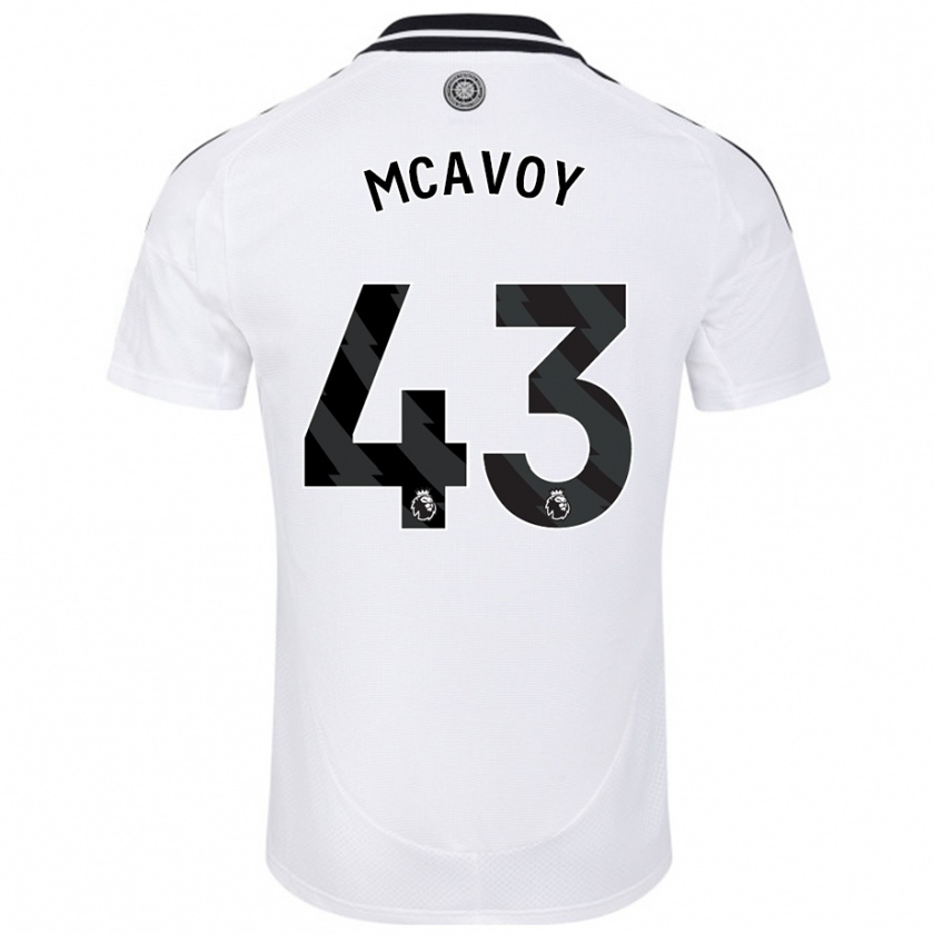 Kandiny Kinder Connor Mcavoy #43 Weiß Heimtrikot Trikot 2024/25 T-Shirt