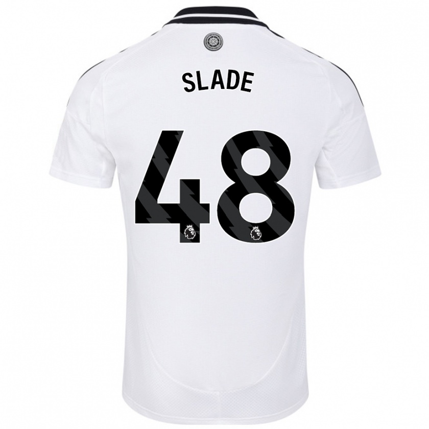 Kandiny Kinder Bradley Slade #48 Weiß Heimtrikot Trikot 2024/25 T-Shirt