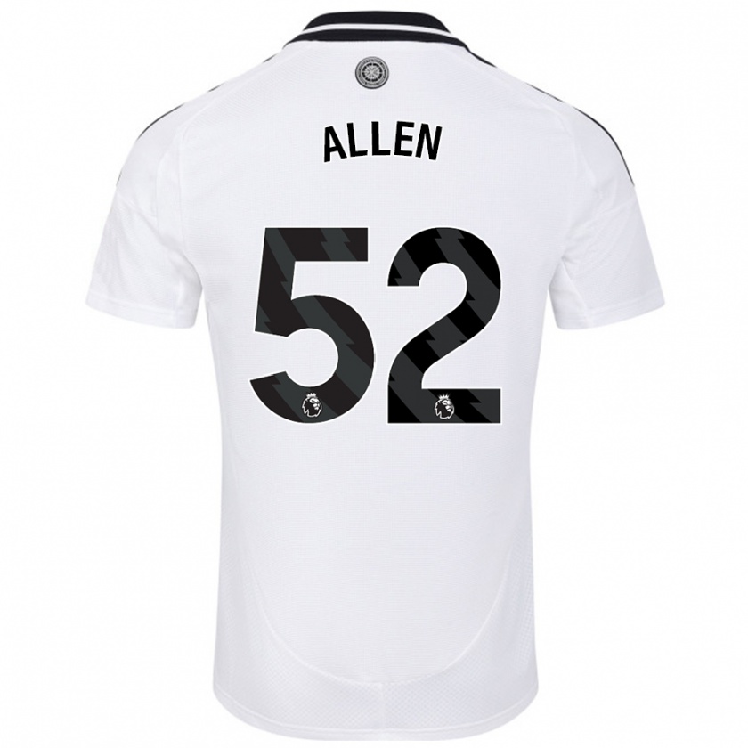 Kandiny Kinder Michael Allen #52 Weiß Heimtrikot Trikot 2024/25 T-Shirt