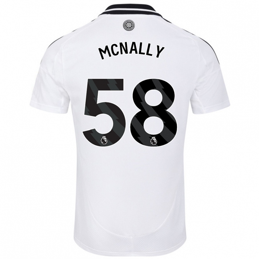 Kandiny Kinder Alfie Mcnally #58 Weiß Heimtrikot Trikot 2024/25 T-Shirt