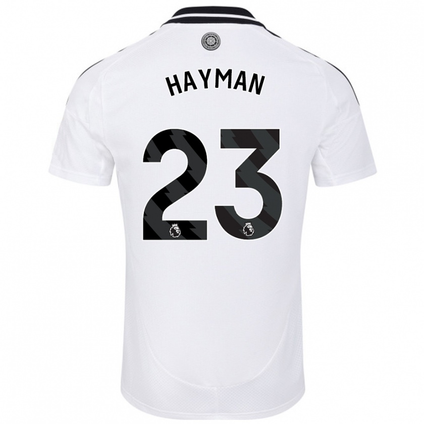 Kandiny Kinder Alex Hayman #23 Weiß Heimtrikot Trikot 2024/25 T-Shirt