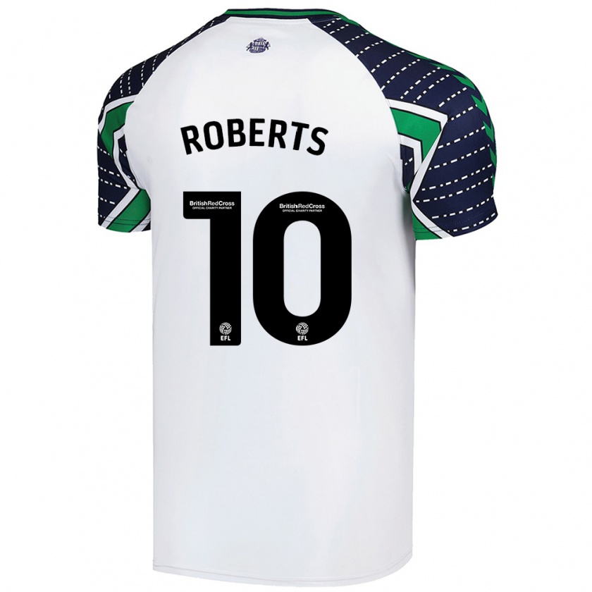 Kandiny Kinder Patrick Roberts #10 Weiß Auswärtstrikot Trikot 2024/25 T-Shirt