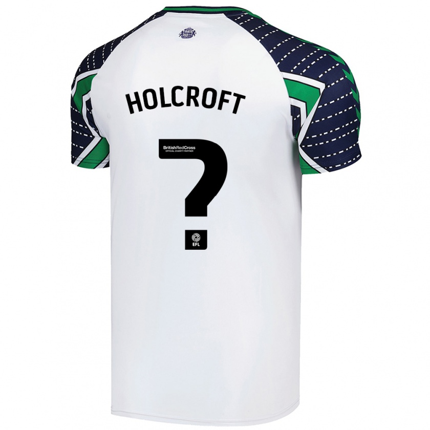 Kandiny Kinder Finlay Holcroft #0 Weiß Auswärtstrikot Trikot 2024/25 T-Shirt