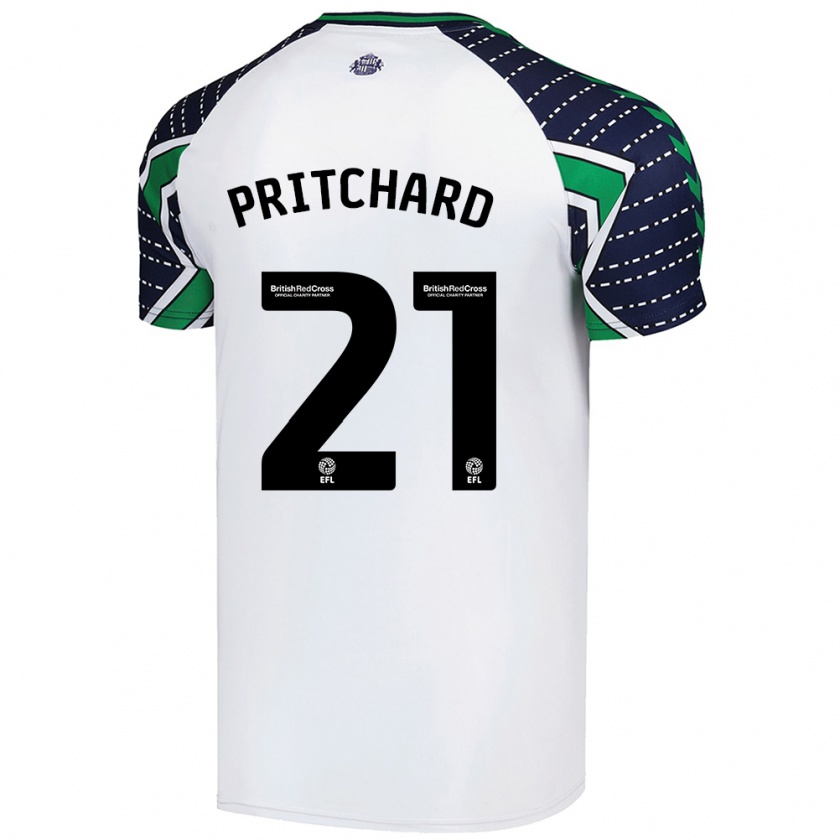 Kandiny Kinder Alex Pritchard #21 Weiß Auswärtstrikot Trikot 2024/25 T-Shirt