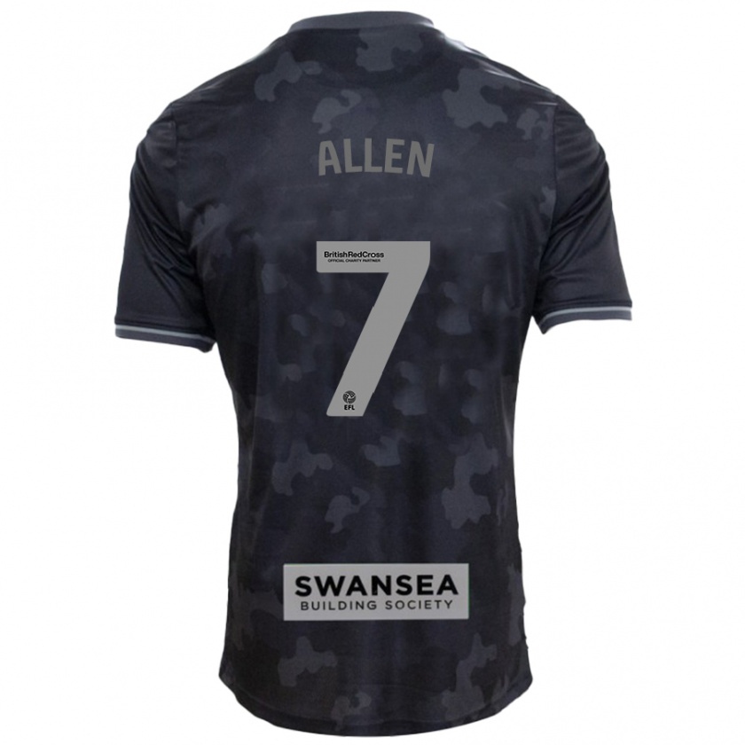 Kandiny Kinder Joe Allen #7 Schwarz Auswärtstrikot Trikot 2024/25 T-Shirt