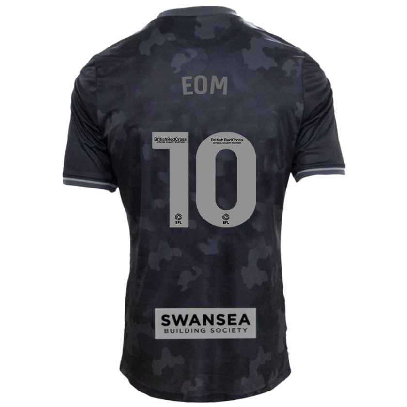 Kandiny Kinder Ji-Sung Eom #10 Schwarz Auswärtstrikot Trikot 2024/25 T-Shirt