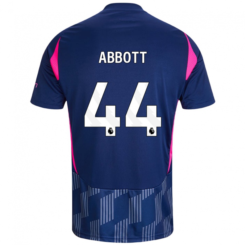 Kandiny Kinder Zach Abbott #44 Königsblau Rosa Auswärtstrikot Trikot 2024/25 T-Shirt