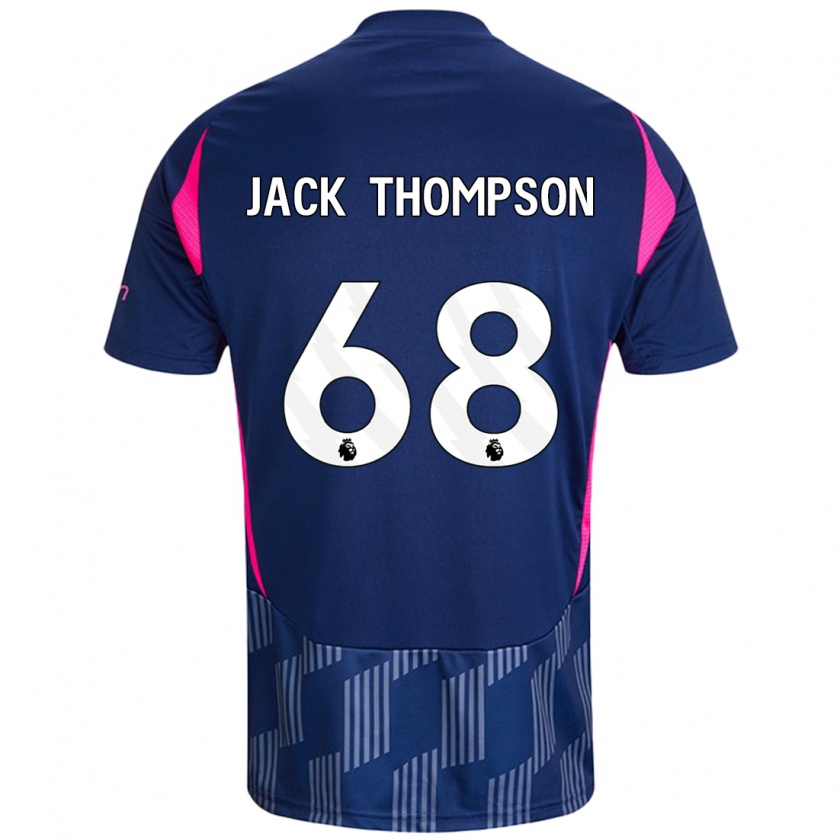 Kandiny Kinder Jack Thompson #68 Königsblau Rosa Auswärtstrikot Trikot 2024/25 T-Shirt