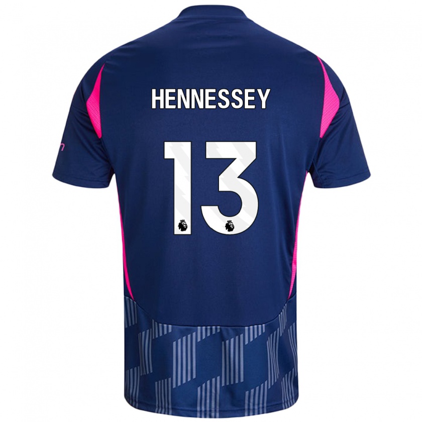 Kandiny Kinder Wayne Hennessey #13 Königsblau Rosa Auswärtstrikot Trikot 2024/25 T-Shirt