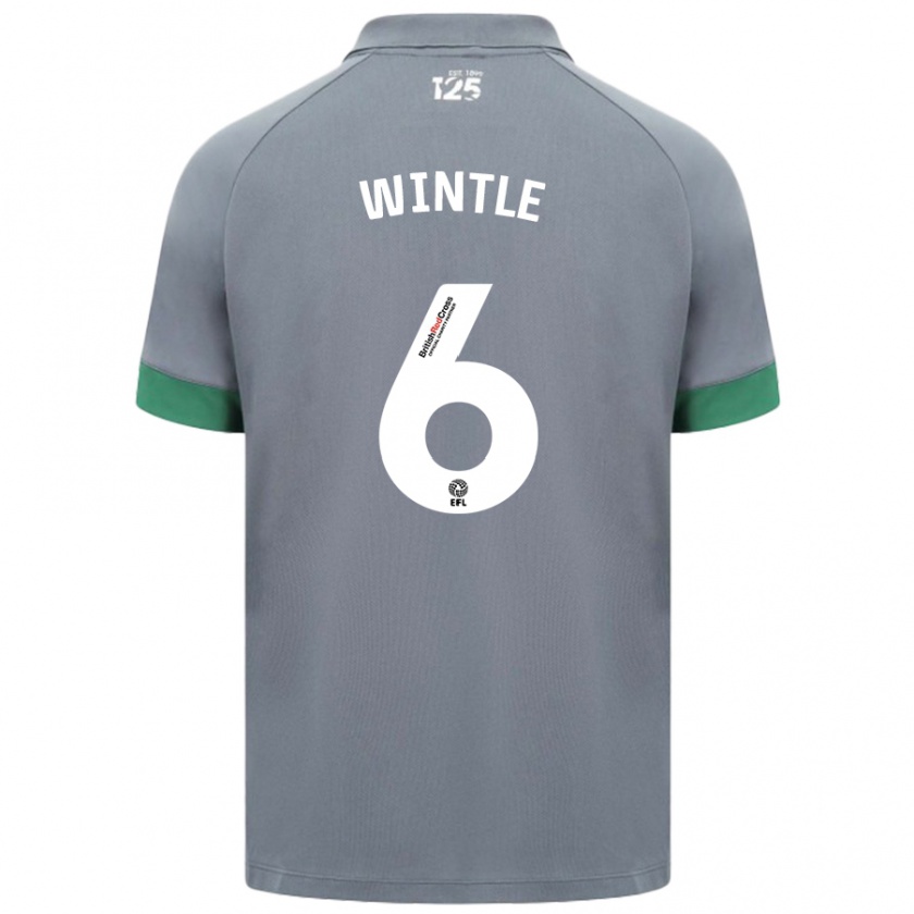 Kandiny Kinder Ryan Wintle #6 Dunkelgrau Auswärtstrikot Trikot 2024/25 T-Shirt