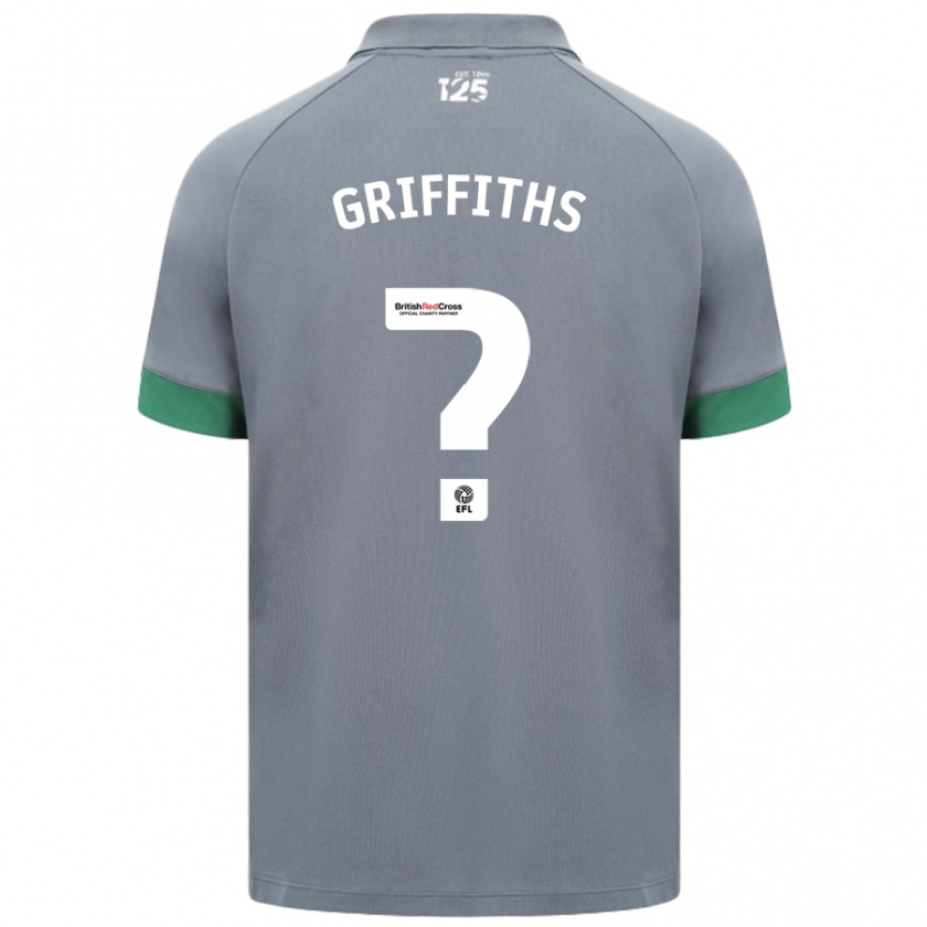 Kandiny Kinder Ewan Griffiths #0 Dunkelgrau Auswärtstrikot Trikot 2024/25 T-Shirt