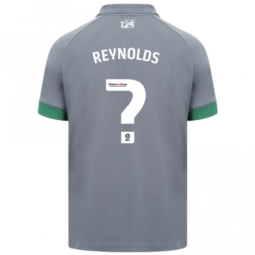 Kandiny Kinder Oliver Reynolds #0 Dunkelgrau Auswärtstrikot Trikot 2024/25 T-Shirt