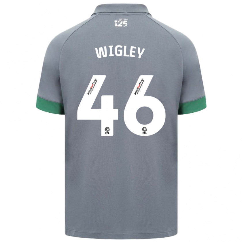 Kandiny Kinder Morgan Wigley #46 Dunkelgrau Auswärtstrikot Trikot 2024/25 T-Shirt