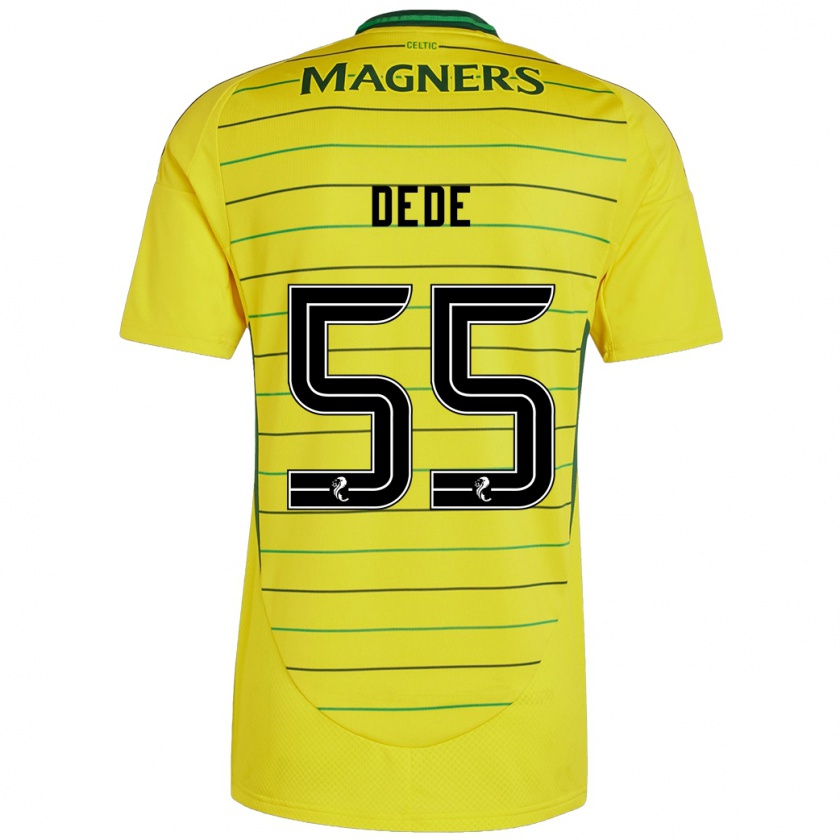 Kandiny Kinder Josh Dede #55 Gelb Auswärtstrikot Trikot 2024/25 T-Shirt