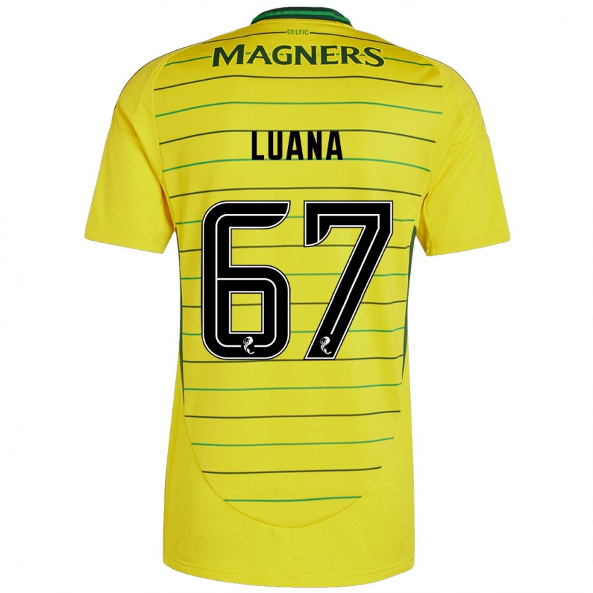 Kandiny Kinder Luana Muñoz #67 Gelb Auswärtstrikot Trikot 2024/25 T-Shirt