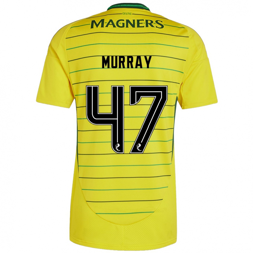 Kandiny Kinder Dane Murray #47 Gelb Auswärtstrikot Trikot 2024/25 T-Shirt