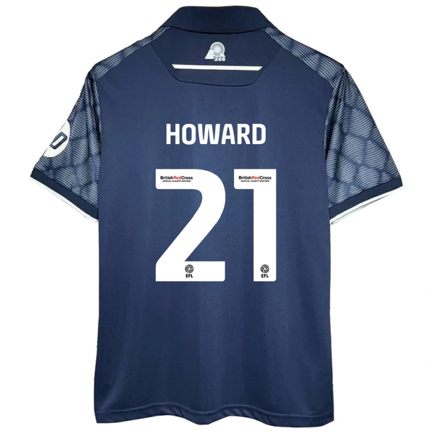 Kandiny Kinder Mark Howard #21 Schwarz Auswärtstrikot Trikot 2024/25 T-Shirt