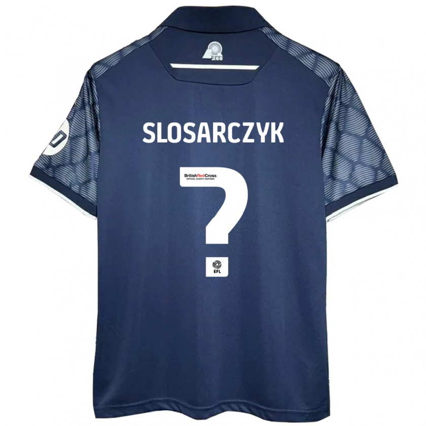 Kandiny Kinder Nikolas Slosarczyk #0 Schwarz Auswärtstrikot Trikot 2024/25 T-Shirt