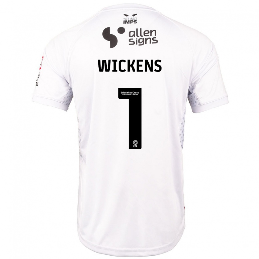 Kandiny Kinder George Wickens #1 Rot Weiß Auswärtstrikot Trikot 2024/25 T-Shirt