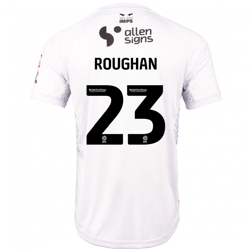 Kandiny Kinder Sean Roughan #23 Rot Weiß Auswärtstrikot Trikot 2024/25 T-Shirt