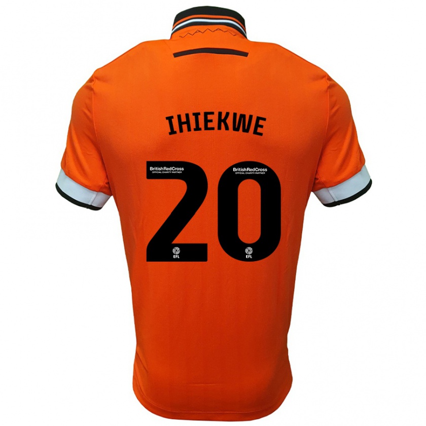 Kandiny Kinder Michael Ihiekwe #20 Orange Weiß Auswärtstrikot Trikot 2024/25 T-Shirt