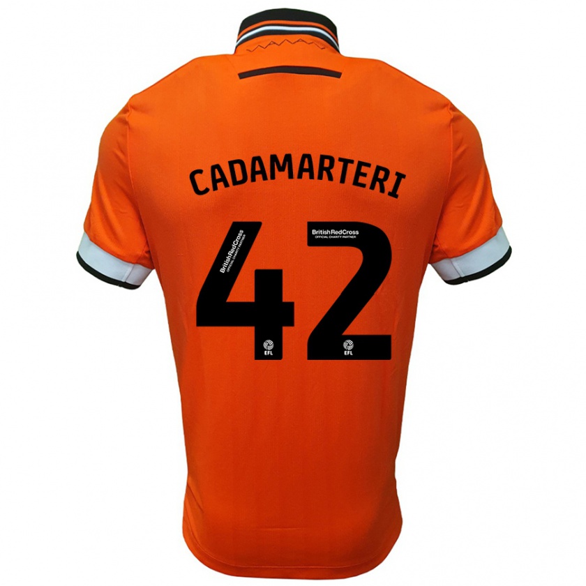 Kandiny Kinder Bailey Cadamarteri #42 Orange Weiß Auswärtstrikot Trikot 2024/25 T-Shirt