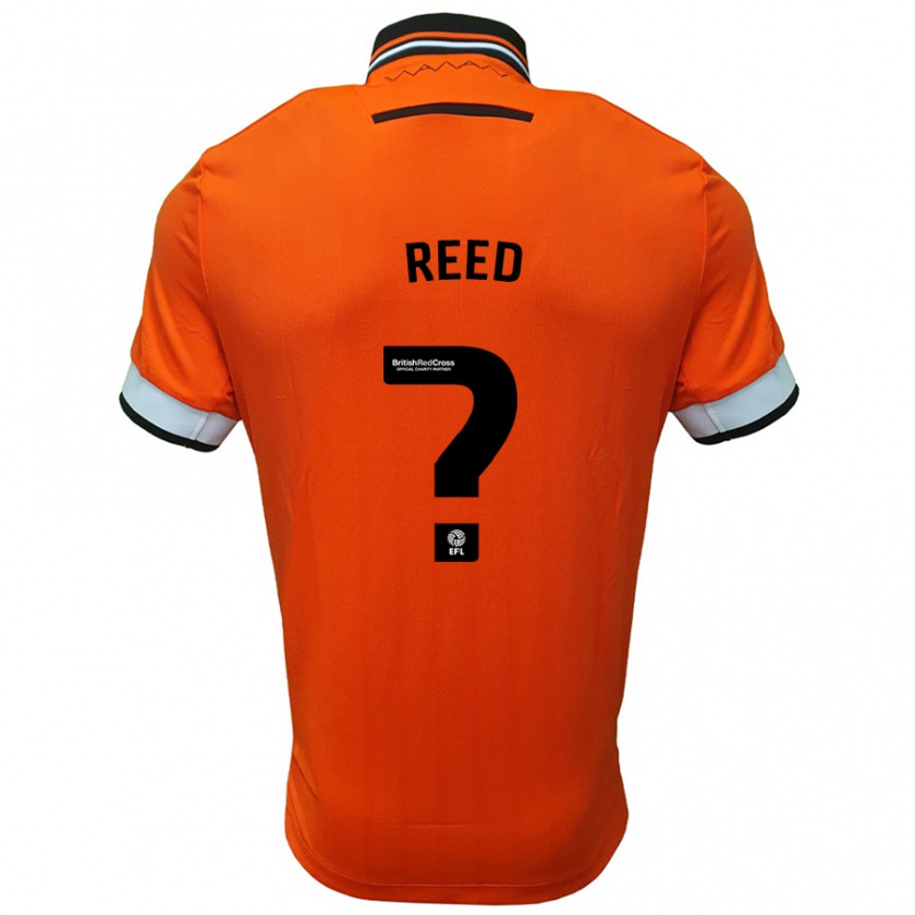 Kandiny Kinder Sam Reed #0 Orange Weiß Auswärtstrikot Trikot 2024/25 T-Shirt