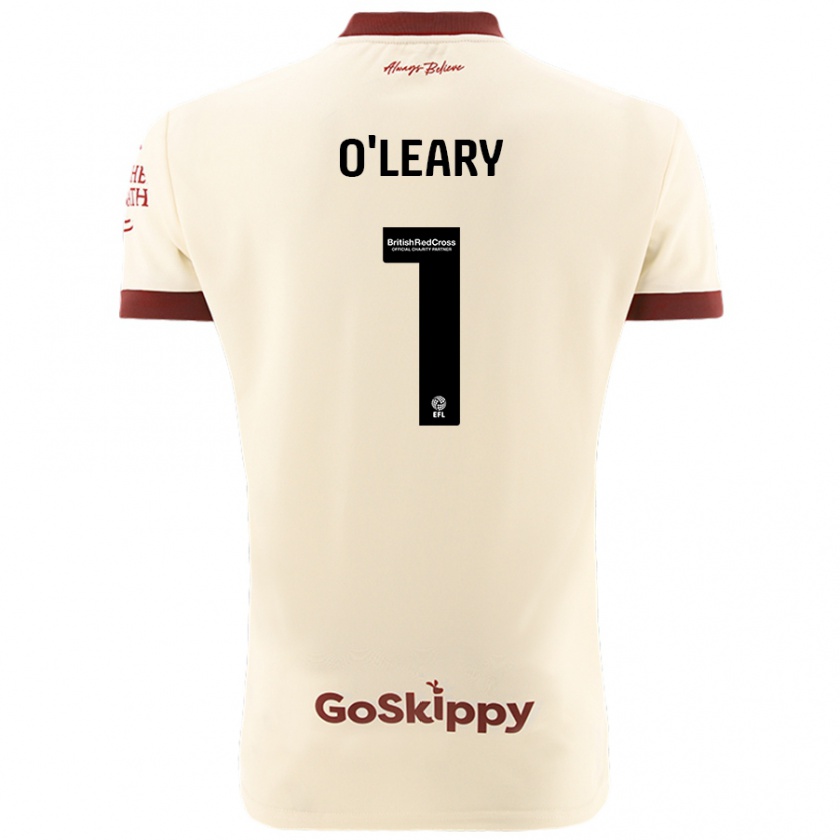 Kandiny Kinder Max O'leary #1 Cremeweiß Auswärtstrikot Trikot 2024/25 T-Shirt