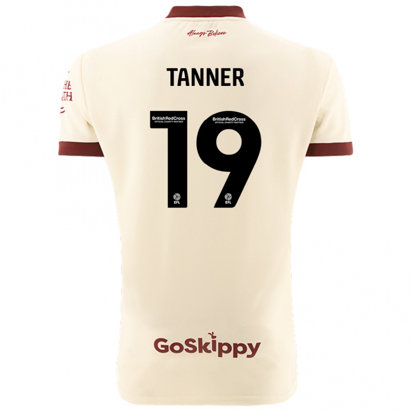 Kandiny Kinder George Tanner #19 Cremeweiß Auswärtstrikot Trikot 2024/25 T-Shirt