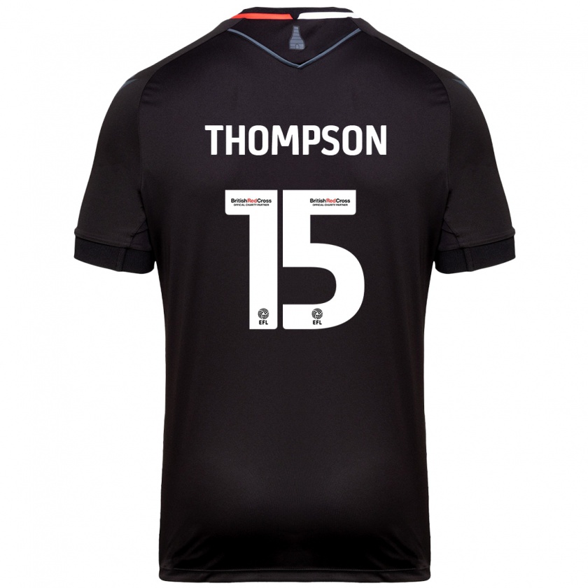 Kandiny Kinder Jordan Thompson #15 Schwarz Auswärtstrikot Trikot 2024/25 T-Shirt