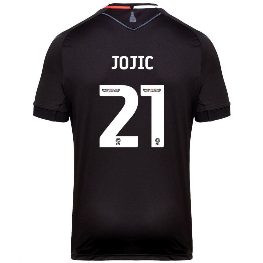 Kandiny Kinder Nikola Jojic #21 Schwarz Auswärtstrikot Trikot 2024/25 T-Shirt