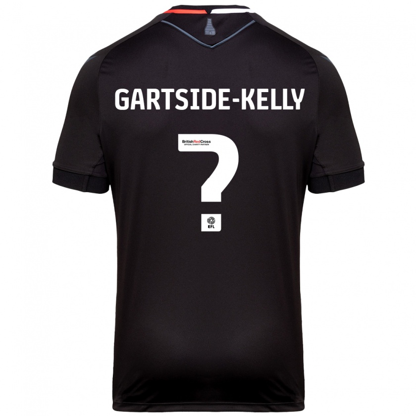 Kandiny Kinder Gabriel Gartside-Kelly #0 Schwarz Auswärtstrikot Trikot 2024/25 T-Shirt