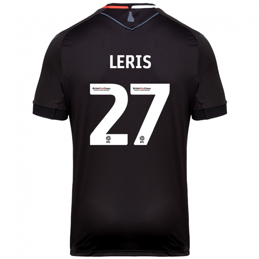 Kandiny Kinder Mehdi Léris #27 Schwarz Auswärtstrikot Trikot 2024/25 T-Shirt