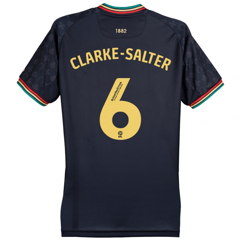 Kandiny Kinder Jake Clarke-Salter #6 Dunkelmarineblau Auswärtstrikot Trikot 2024/25 T-Shirt