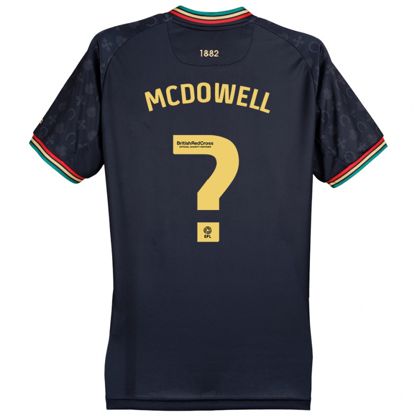 Kandiny Kinder Jack Mcdowell #0 Dunkelmarineblau Auswärtstrikot Trikot 2024/25 T-Shirt