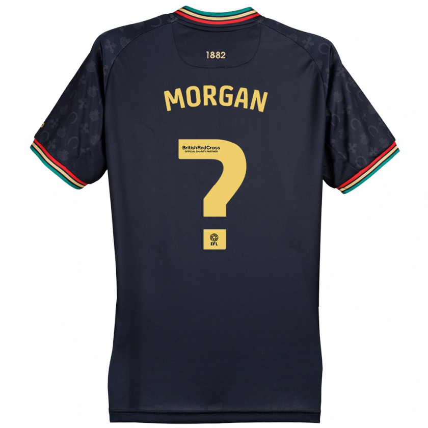 Kandiny Kinder Kieran Morgan #0 Dunkelmarineblau Auswärtstrikot Trikot 2024/25 T-Shirt